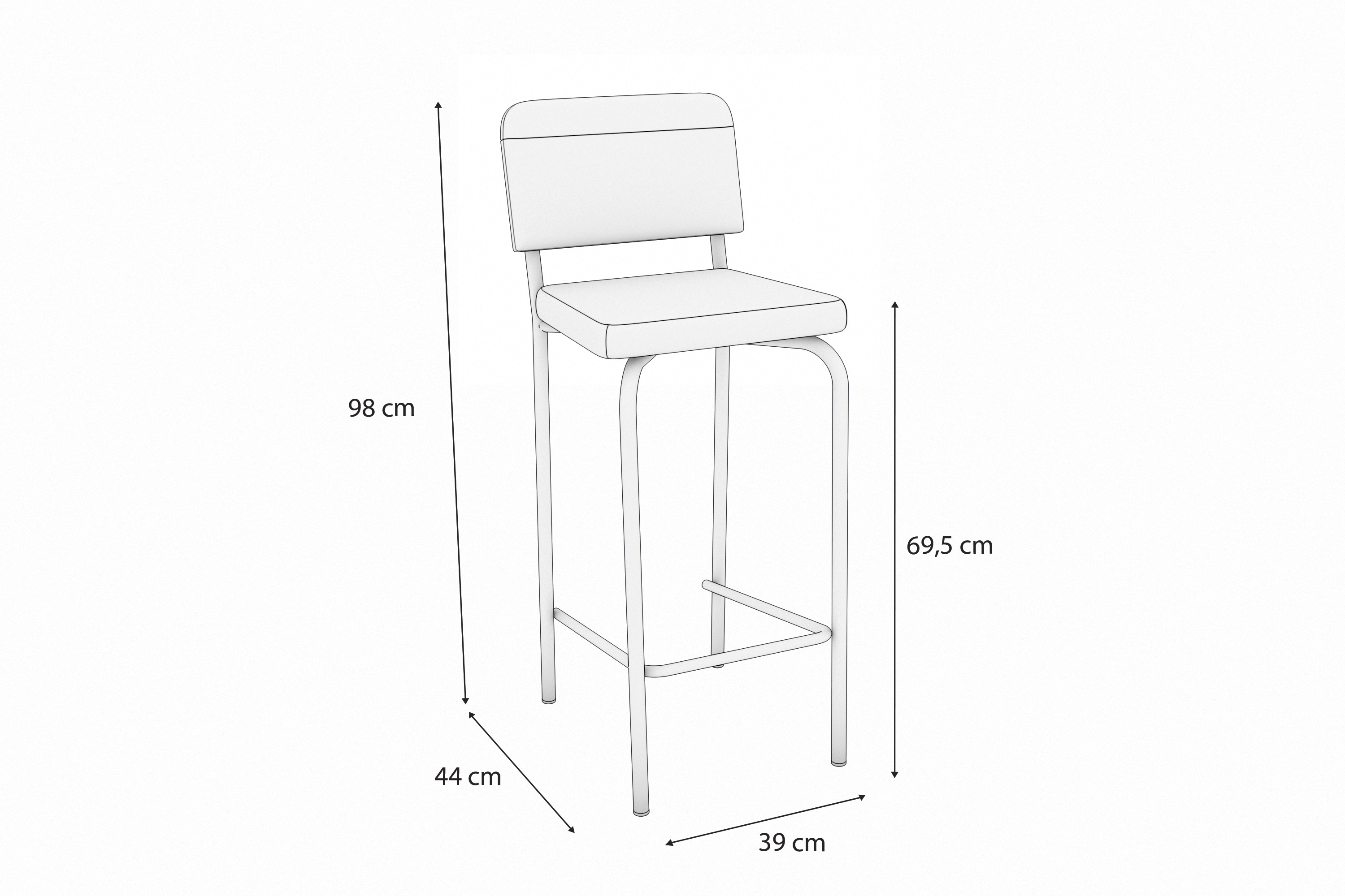 Banqueta Fiji 1B712CR