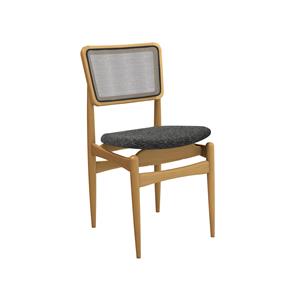 Linho mescla Preto/Branco c/ tela chumbo