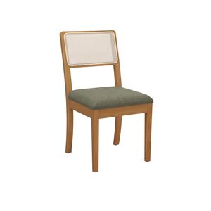 Linho Verde Malva c/ tela bege