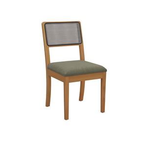 Linho Verde Malva c/ tela chumbo