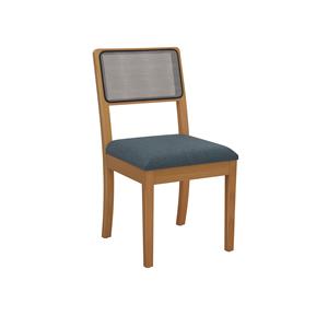 Linho Azul c/ tela chumbo