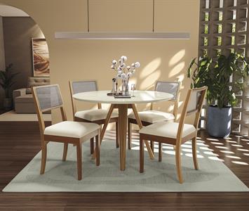 Linho Argila c/ tela bege