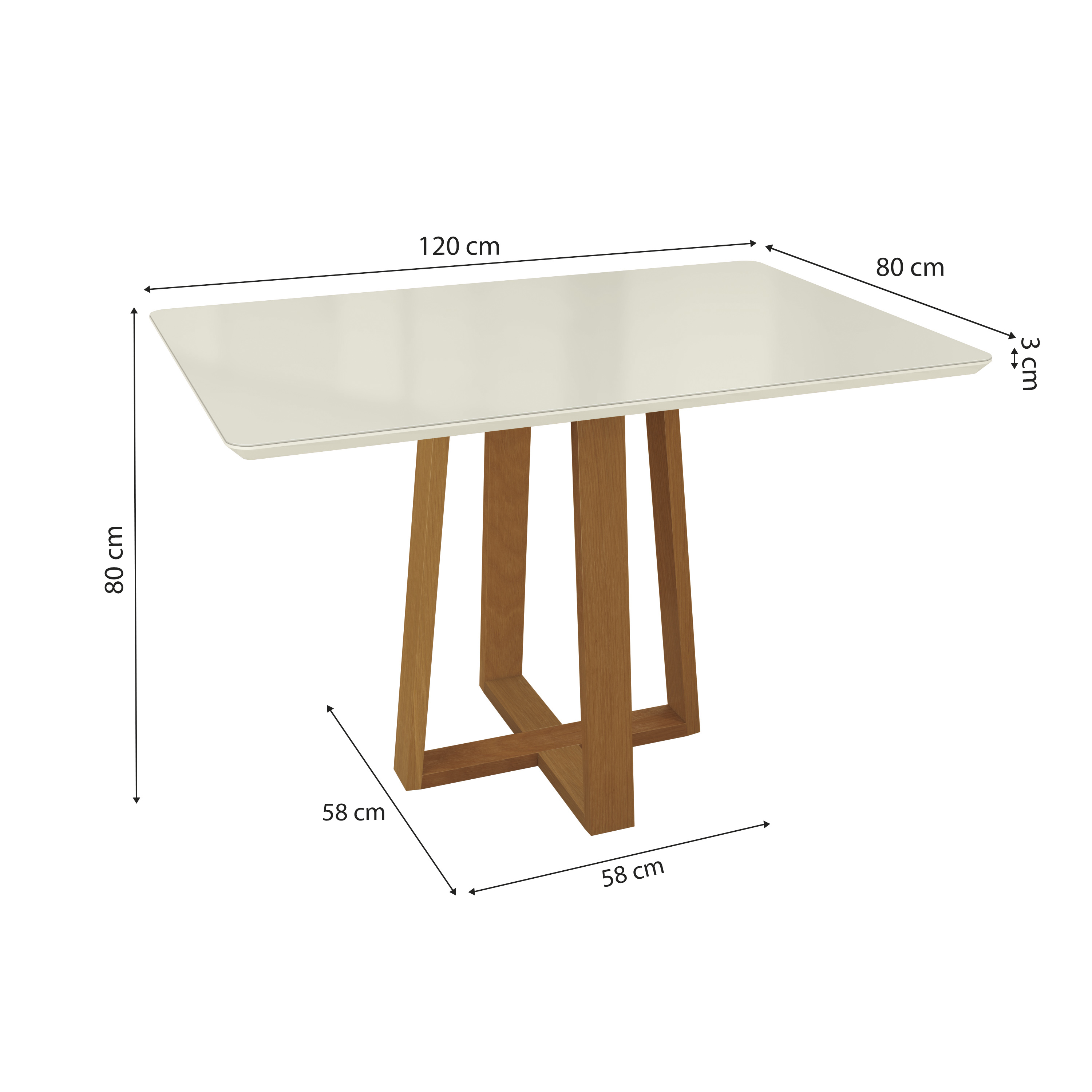 Conjunto Base Elma com Tampo TA31 CSJ023CA