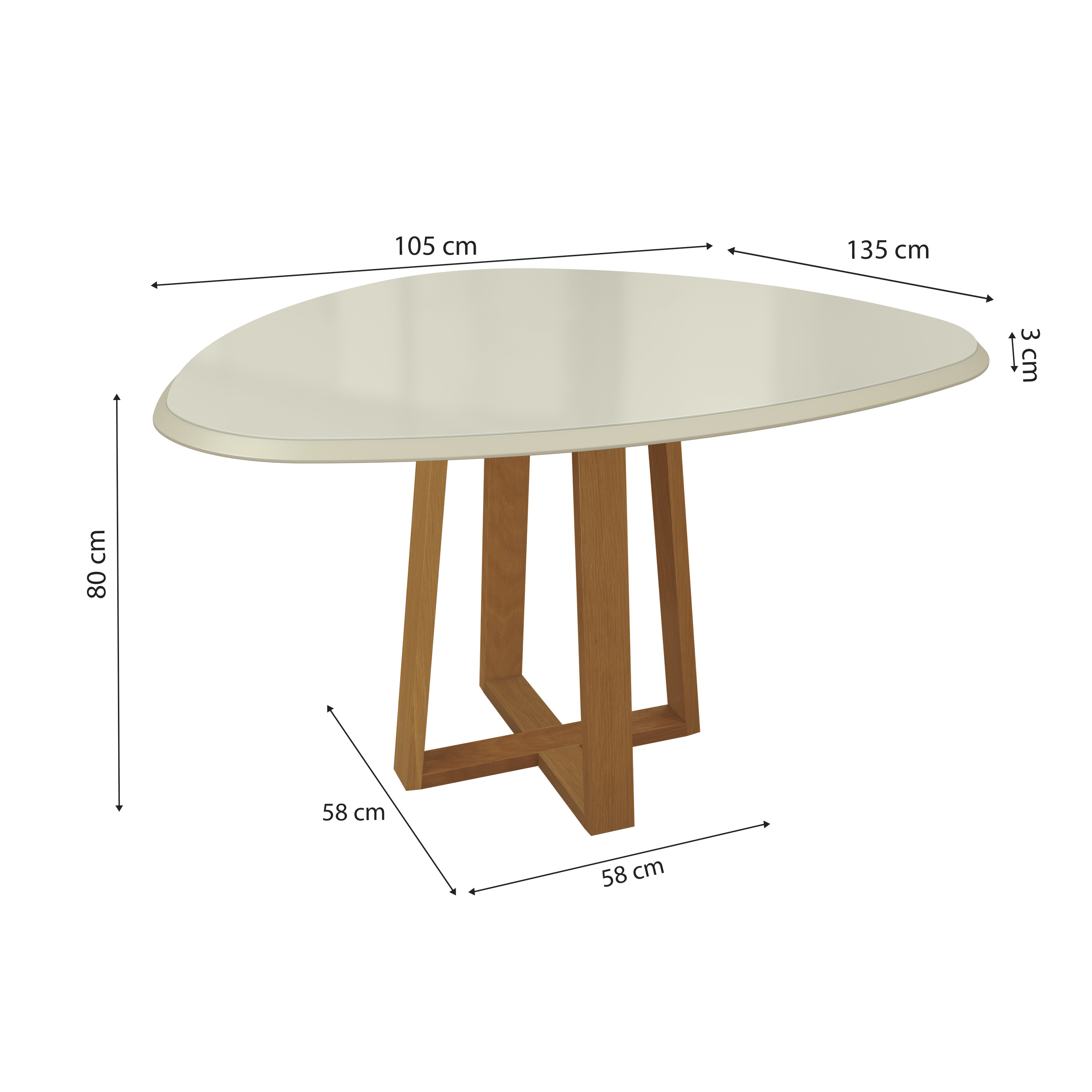 Conjunto Base Elma com Tampo TA62 CSJ125CA