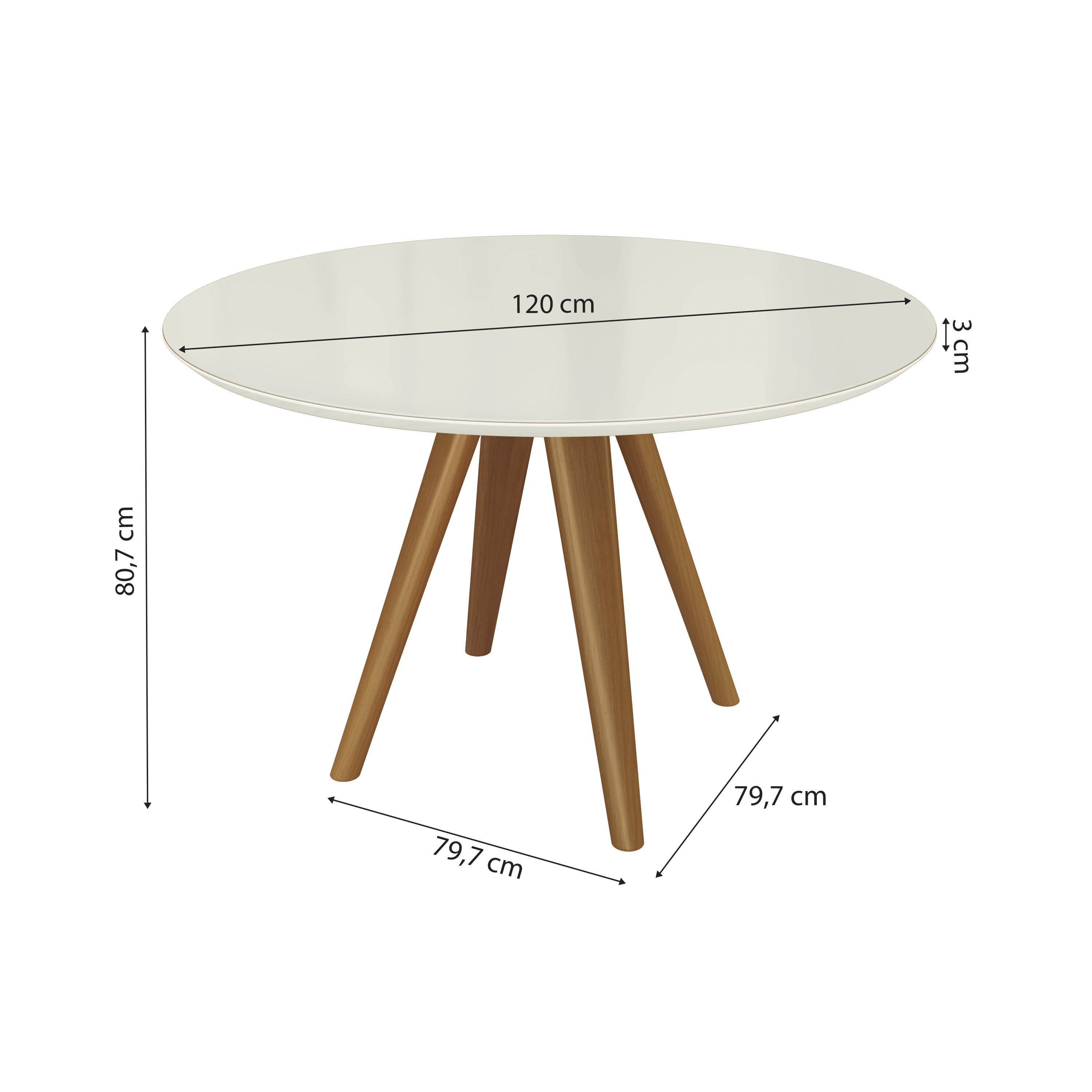 Conjunto Base Duna com Tampo TA60 CSJ222CA