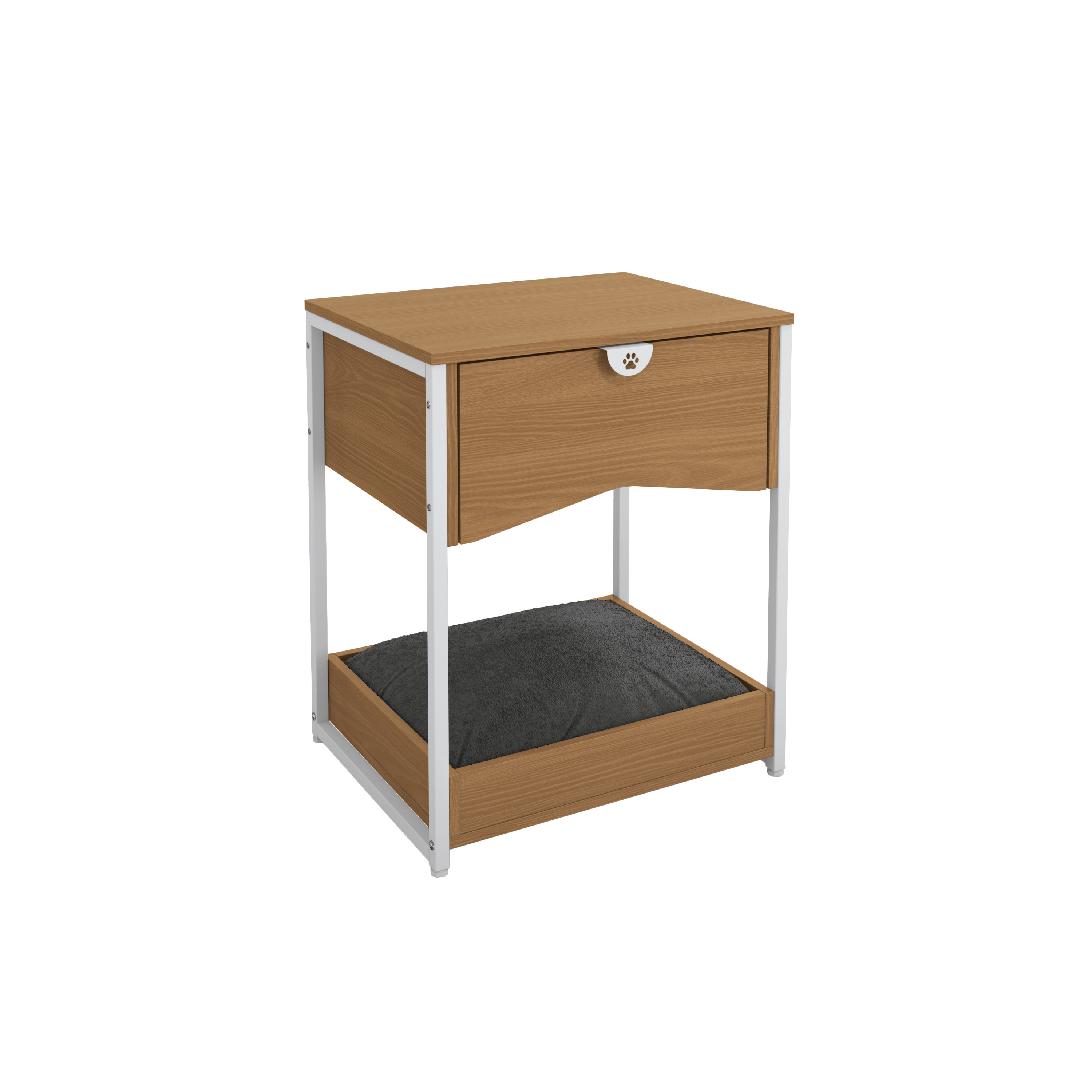 Mesa de Cabeceira 1 gaveta c/ Cama Pet LI056-CNBR