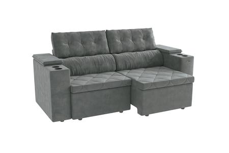 Veludo cinza Titanio