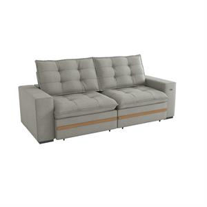 Suede mescla Cinza/Branco