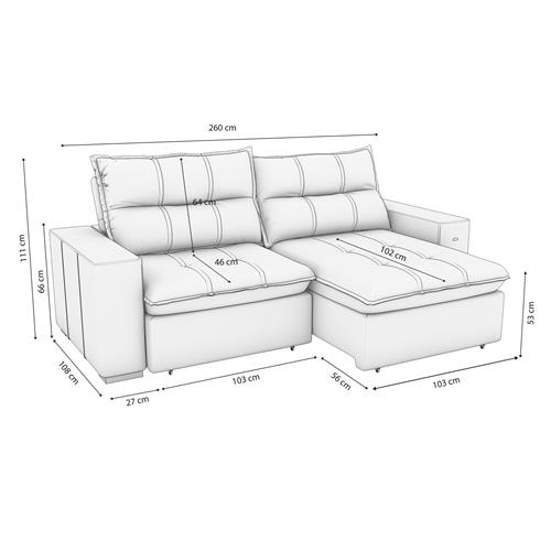 Sofá Kairo 2,6m S219-2