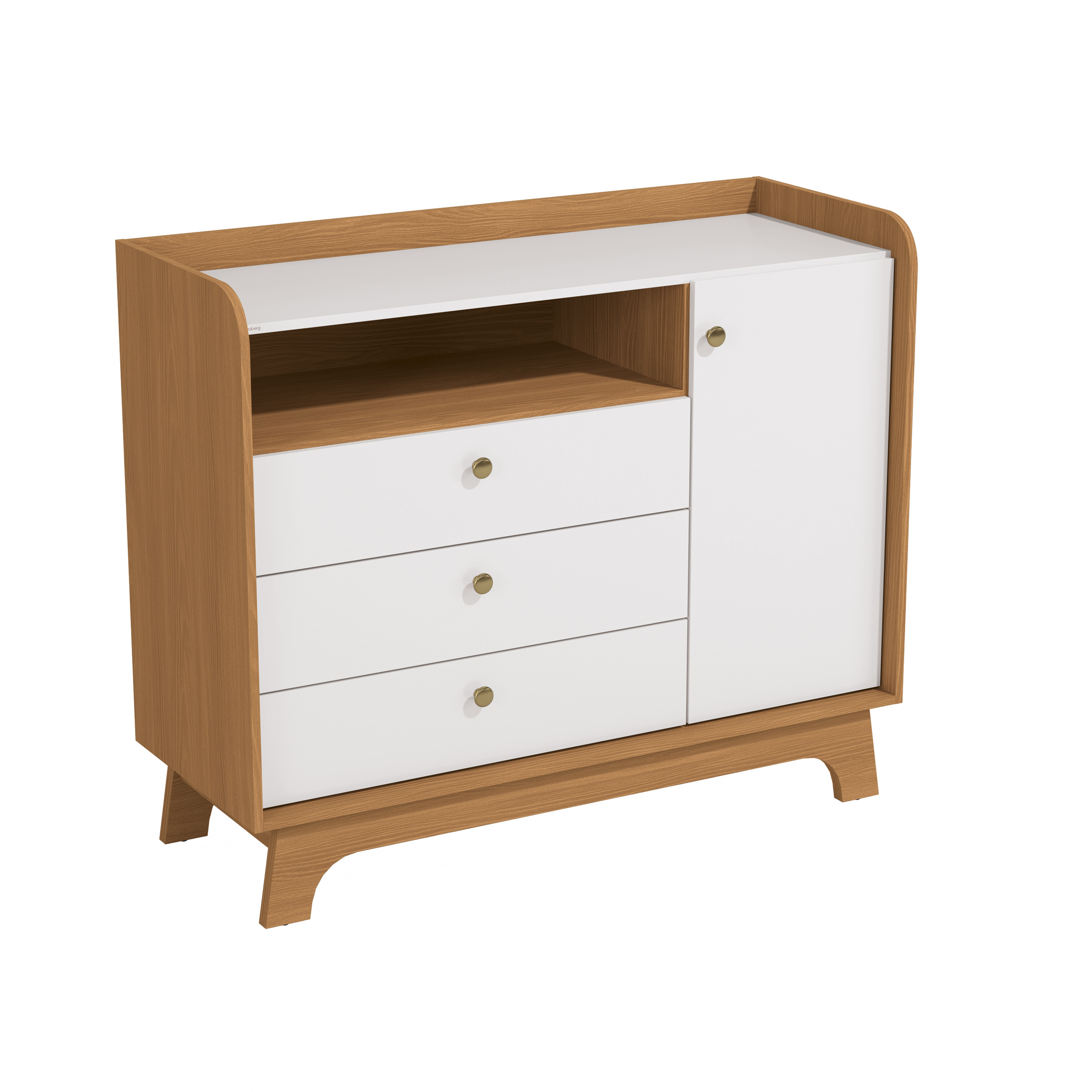 Comoda 3 gav | 1 porta  T402-CNBR