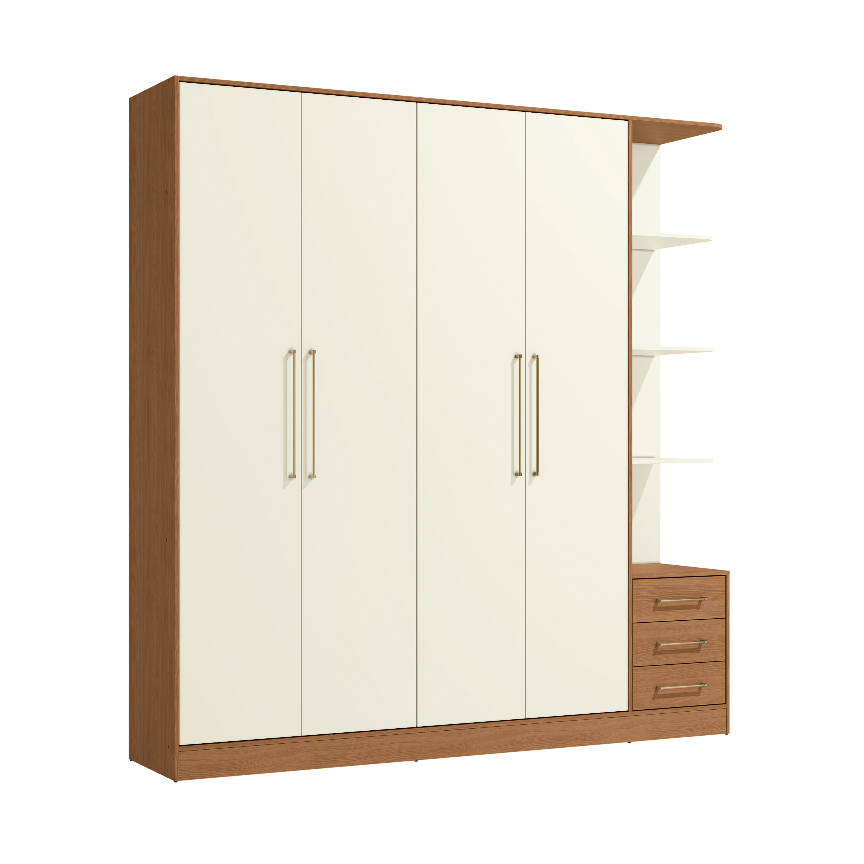 Roupeiro 4 portas | 5 gavetas T593-CNOW