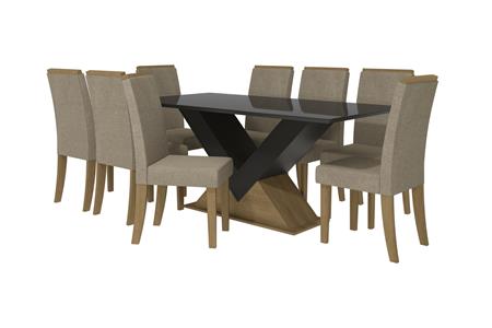 Preto fosco/Vidro preto