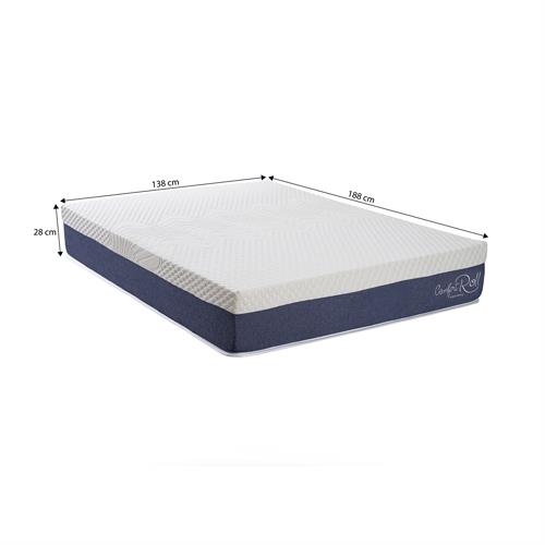 Colchão Casal Kappesberg Comfort Roll Molas Ensacadas 138x188 CMP103-138-130