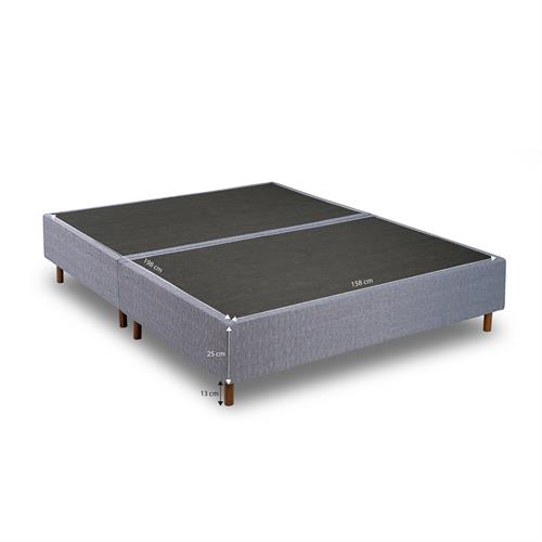 Base Sommier Kappesberg Jacquard Azul 158x188cm SOM008-158-166